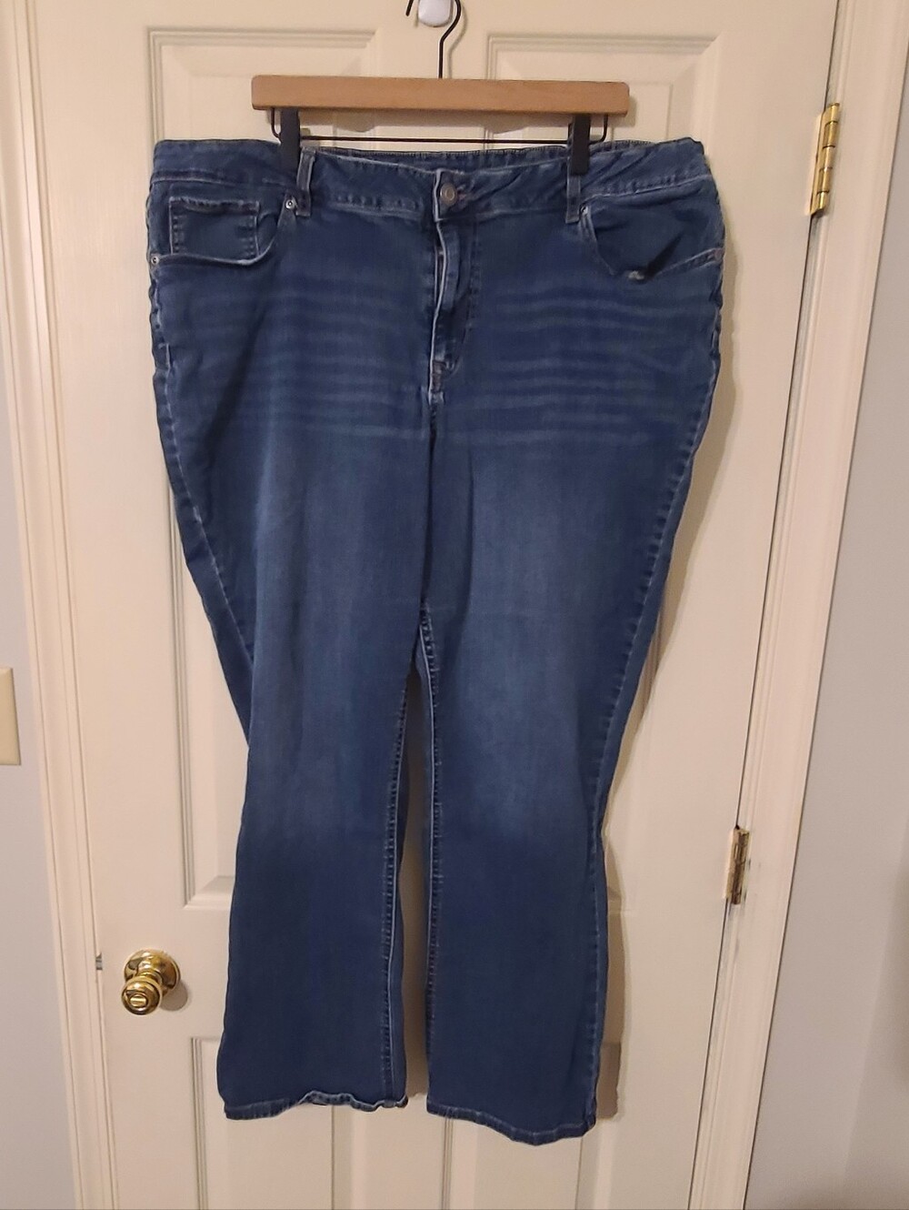 Maurices Dark Blue Stretch Boot Cut Jeans